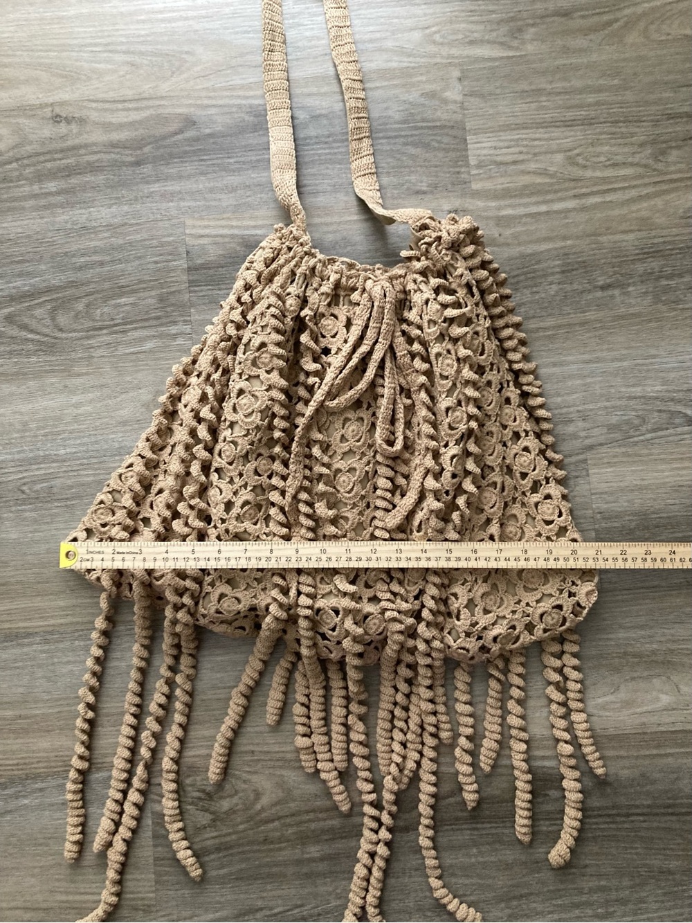 Rebecca Taylor Tan floral crochet bag! very Coachella !! - Picture 6 of 10